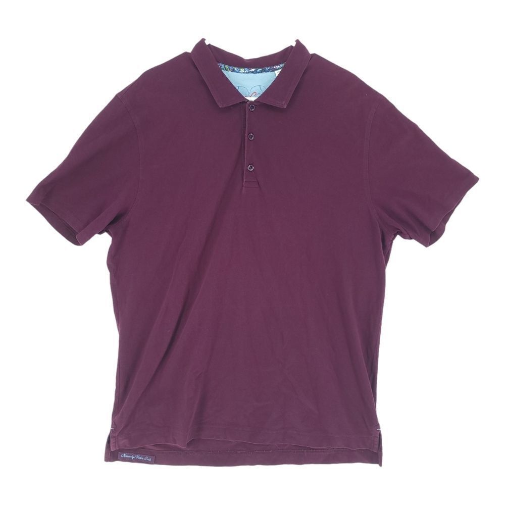Robert Graham Plum Purple Polo Shirt - Men's XXL